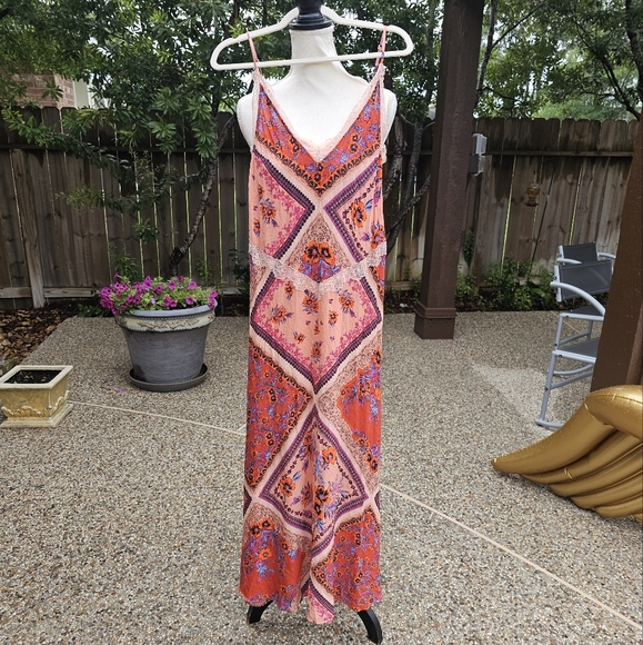 Free people Stevie Scarf Print Maxi Dress   XS - Picture 8 of 16